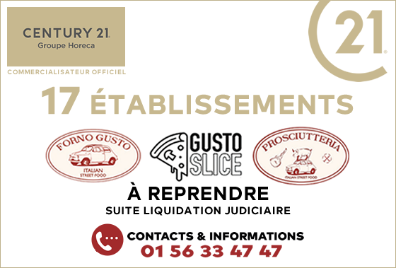 LIQUIDATION FORNO GUSTO 17 ETABLISSEMENTS À REPRENDRE