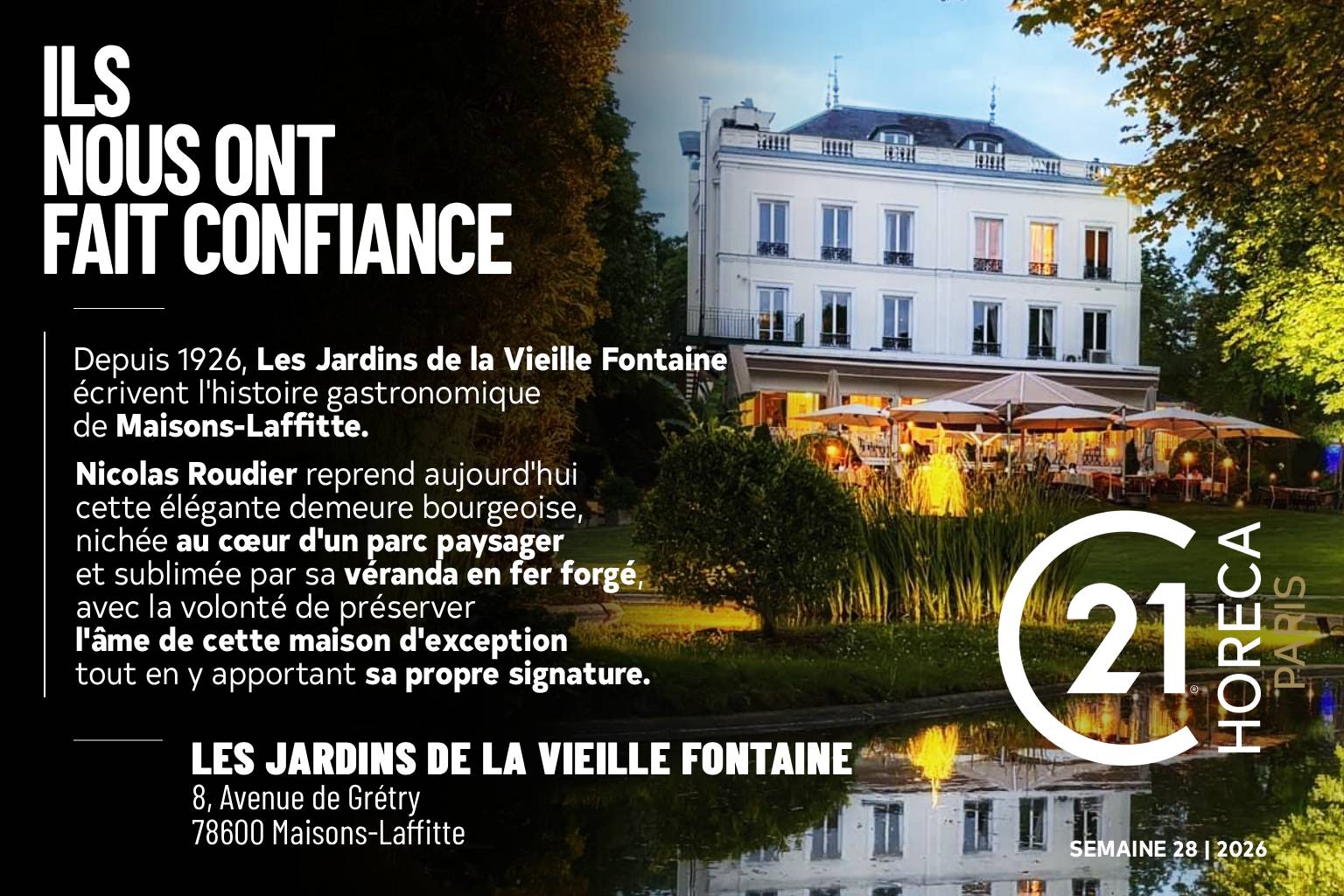 ECHORECA. LA SÉLECTION HEBDOMADAIRE DES MEILLEURES OPPORTUNITÉS EN CHR SUR PARIS ET L’ILE-DE-FRANCE
