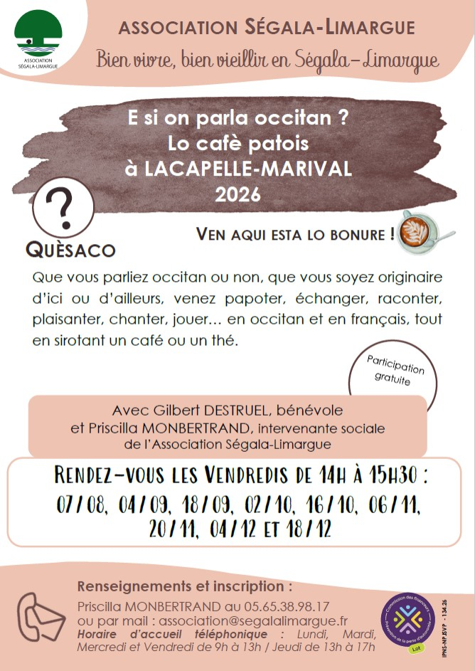 Café Patois le 07/08 à Lacapelle-Marival !