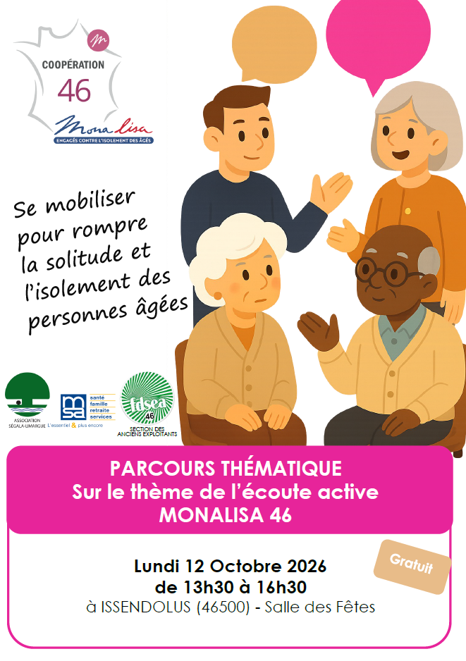 Parcours thématique sur le thème de l'écoute active le 12/10 à Issendolus