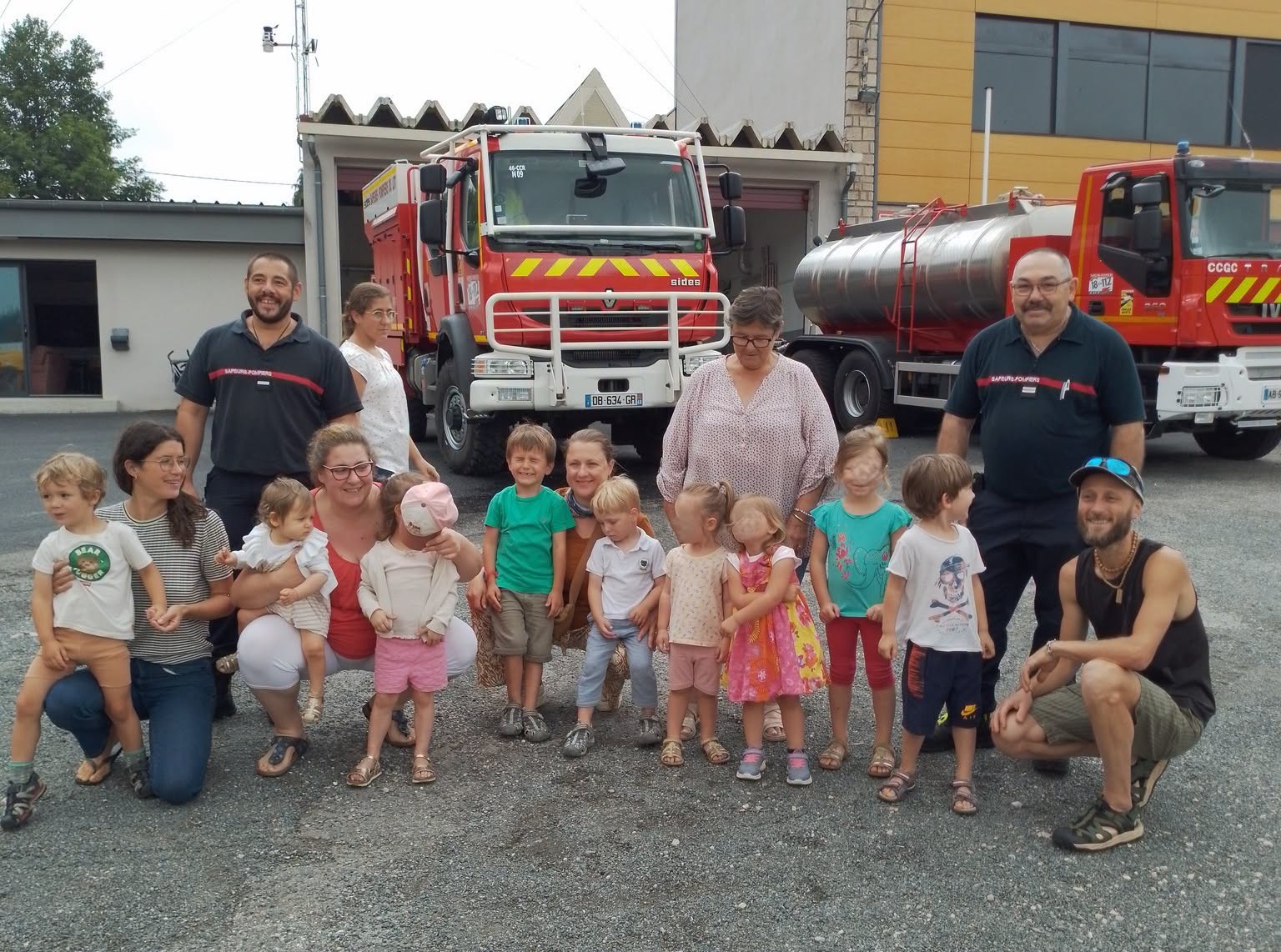 Sortie à la Caserne des Pompiers à Sousceyrac-en-Quercy