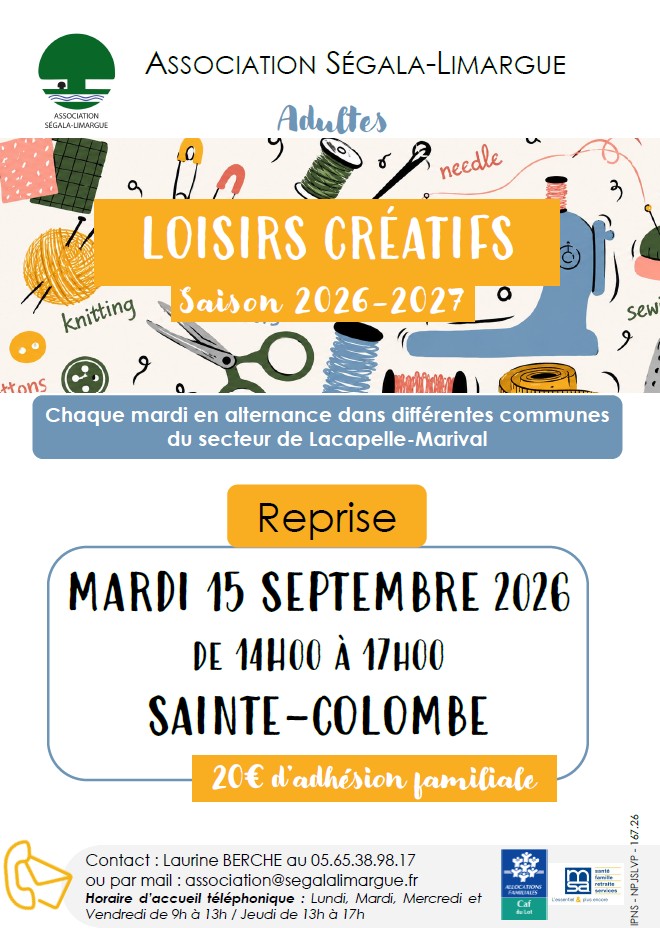 Reprise des Loisirs Créatifs