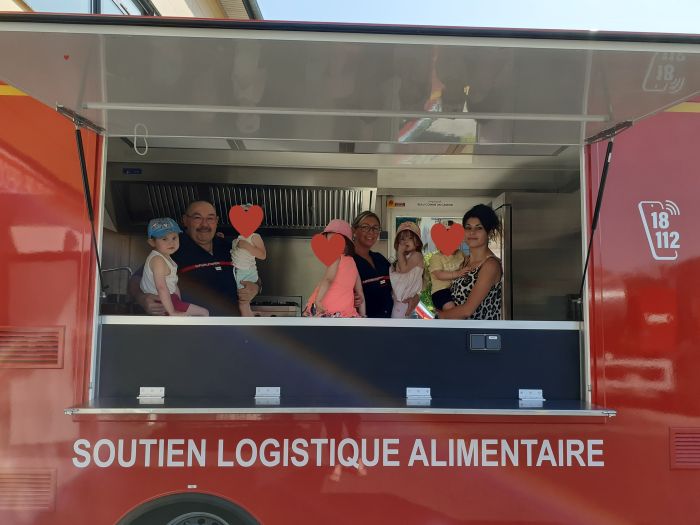 Visite à la caserne des pompiers de Sousceyrac-en-Quercy