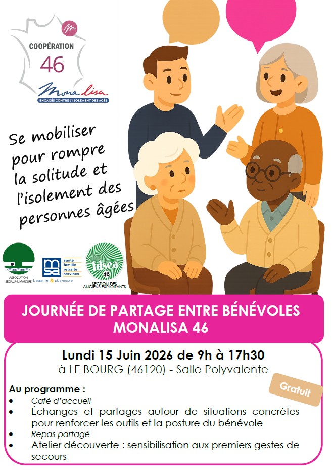 Journée de partage entre bénévoles le 15/06, Le Bourg