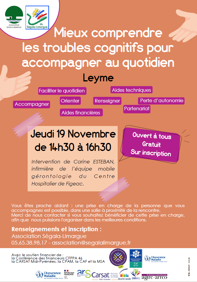Rencontre thématique sur les troubles cognitifs à Leyme