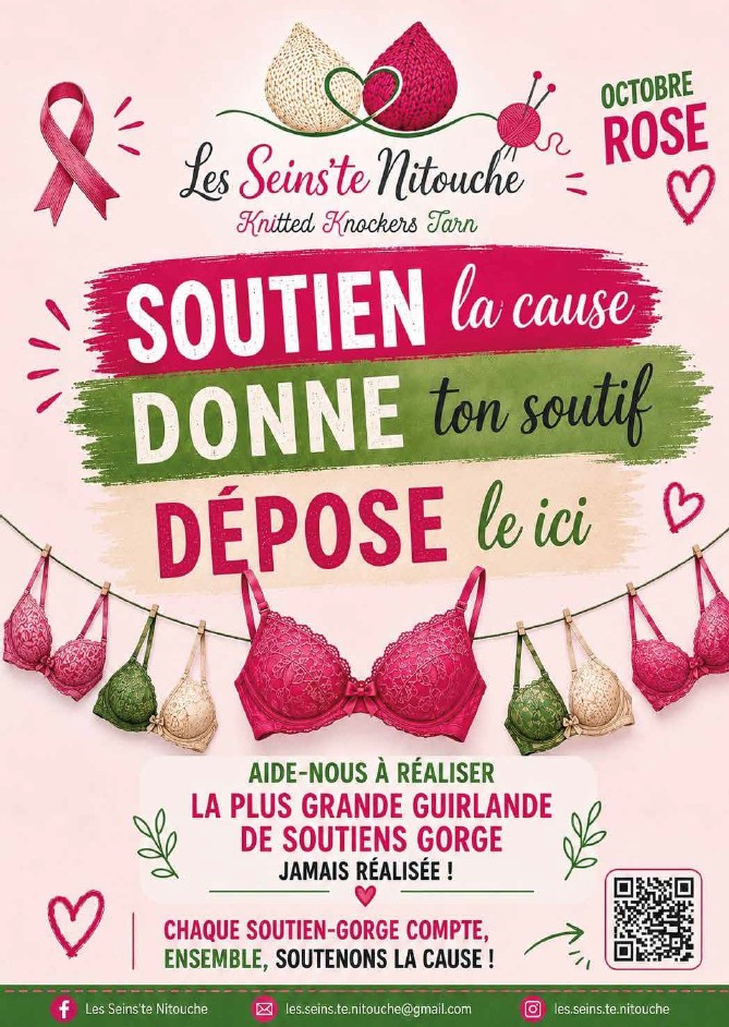 Collecte de soutien-gorge Octobre Rose