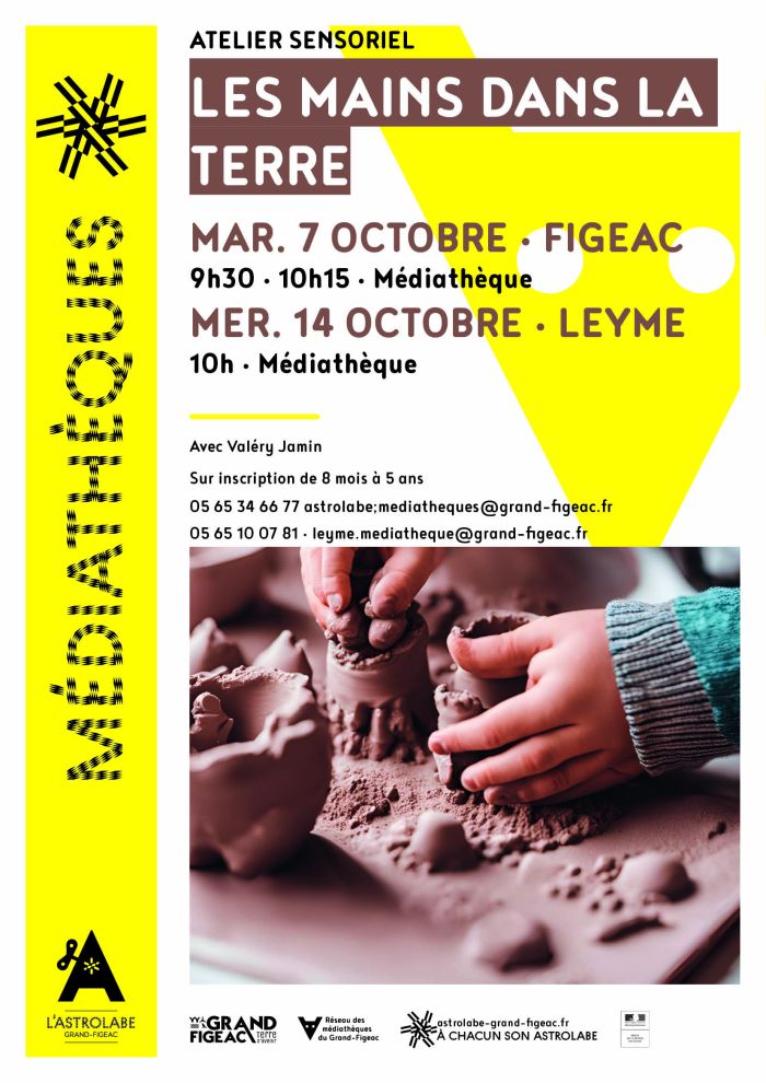 Atelier sensoriel "Les Mains dans la Terre" à l'Astrolabe