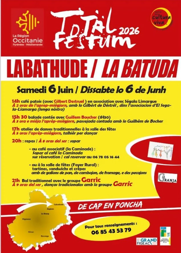 Total Festum 2026 Labathude Samedi 06/06
