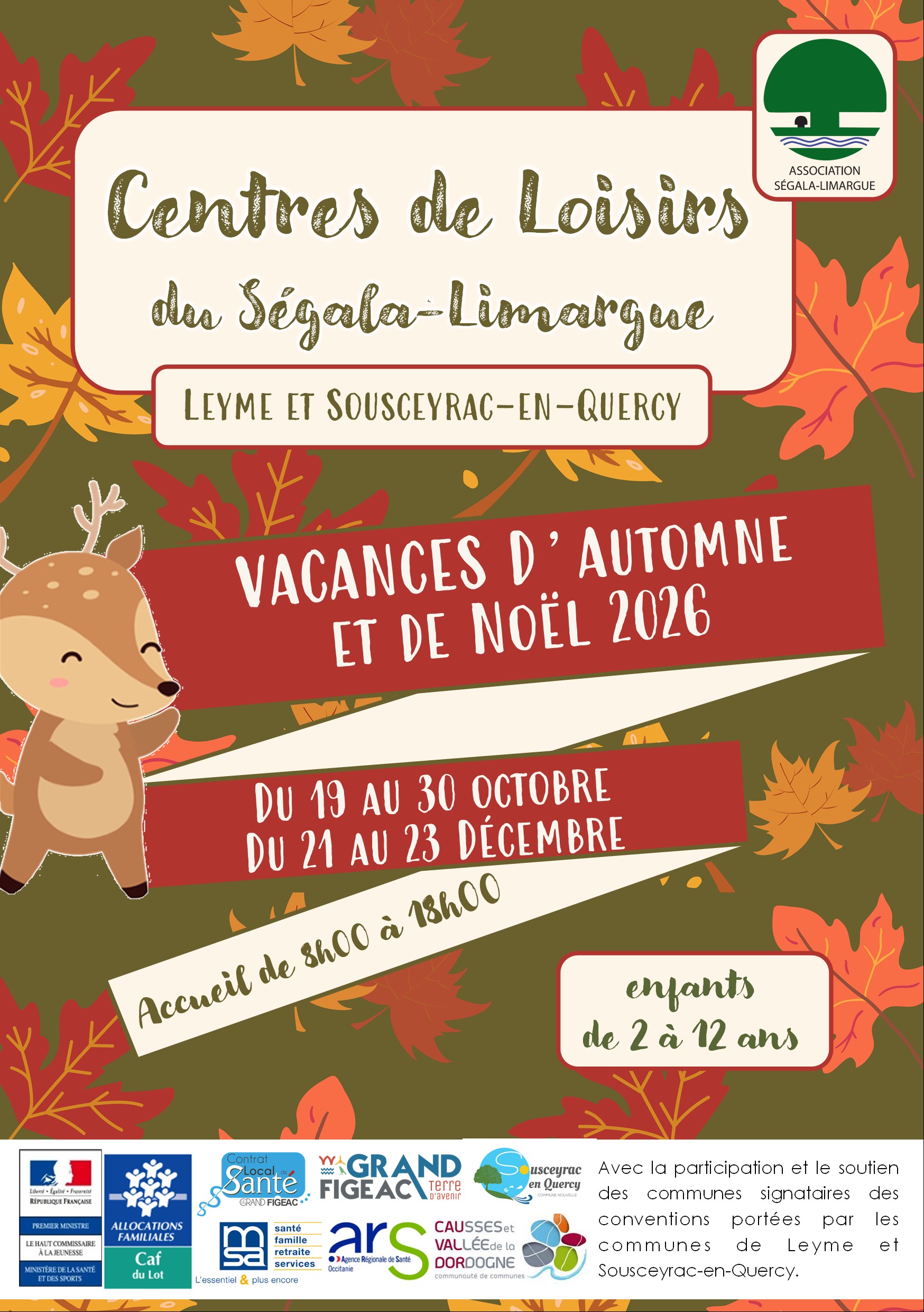 Programme des Vacances d'Automne et de Noël