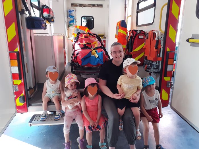 Visite à la caserne des pompiers de Sousceyrac-en-Quercy