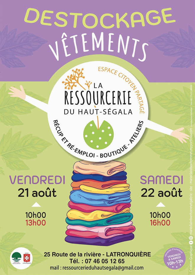 Destockage vêtements 21 et 22/08